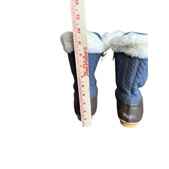 Sperry Fashion Saltwater Duck Boots Womens Size 6 Navy Quilted Waterproof - Picture 5 of 9
